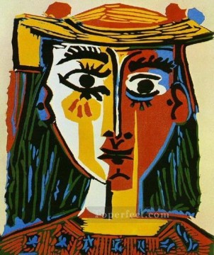 Pablo Picasso Painting - Mujer con sombrero 1935 Pablo Picasso